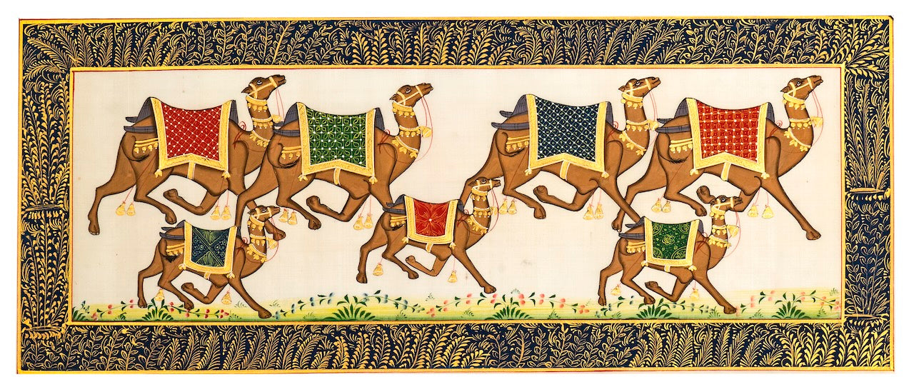 Royal Camel Caravan Hand-Painted Artwork