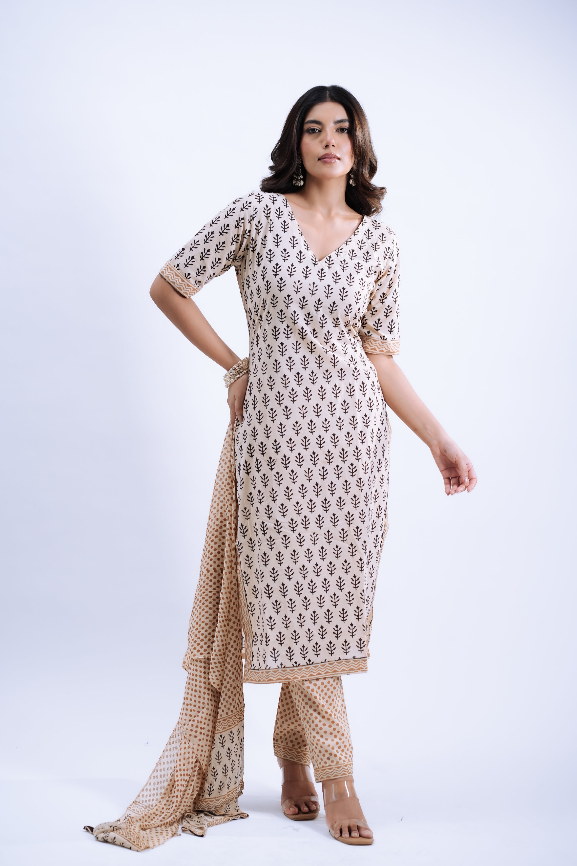 Ivory Printed Classic Set