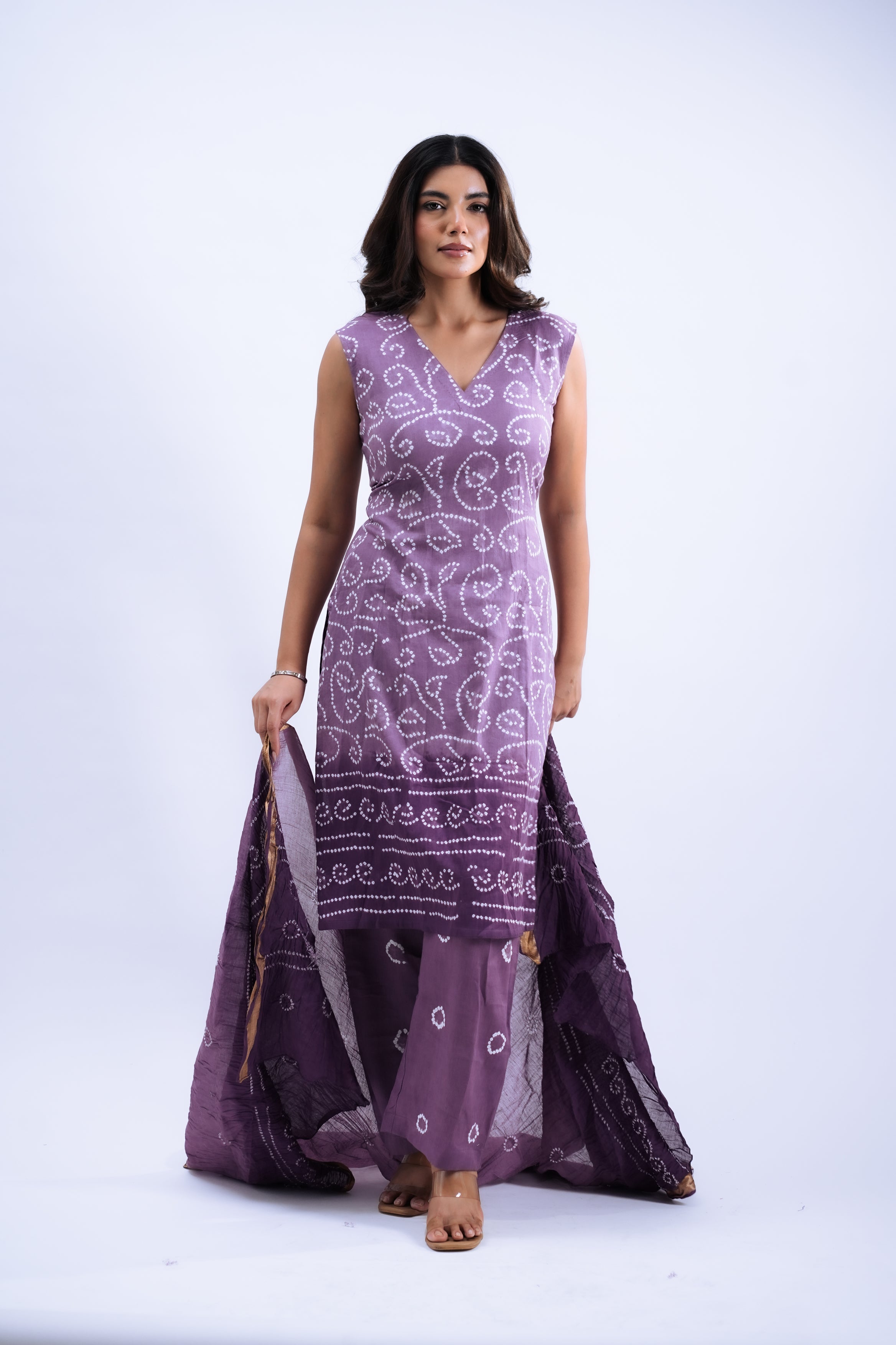 Mulberry Bandhani Ease Set