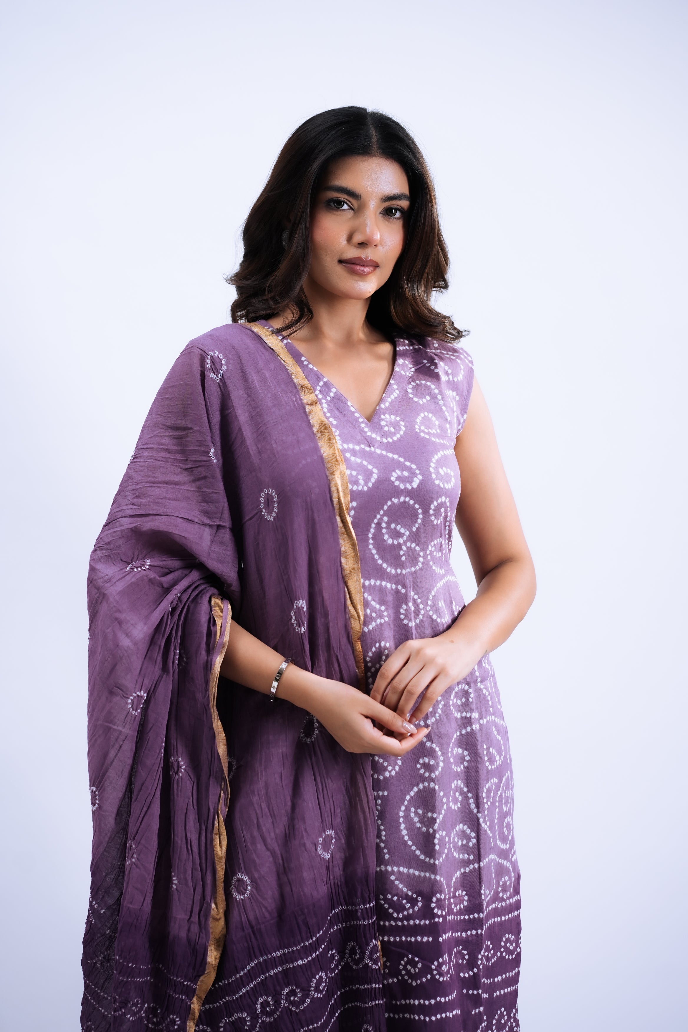 Mulberry Bandhani Ease Set