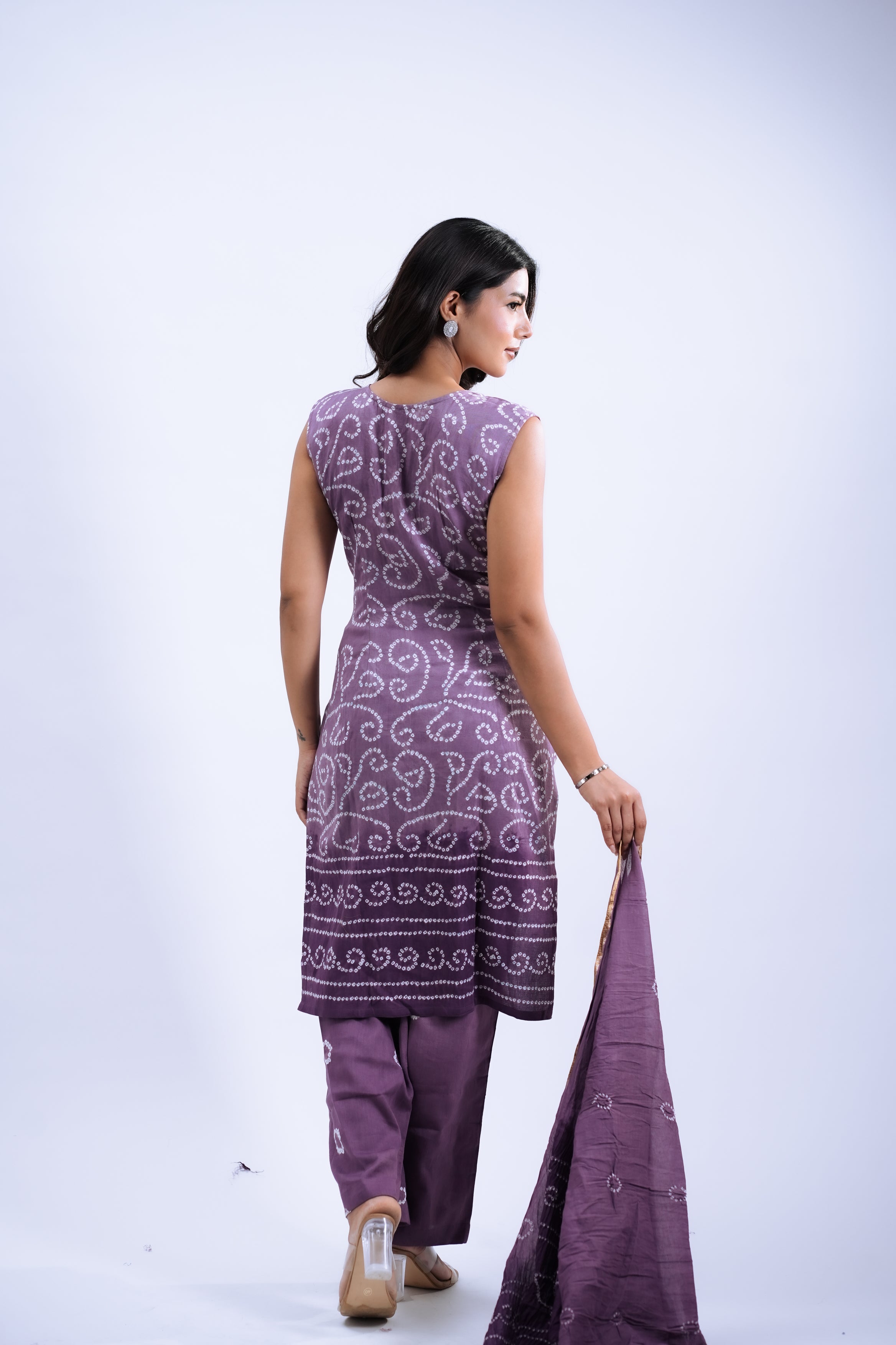 Mulberry Bandhani Ease Set