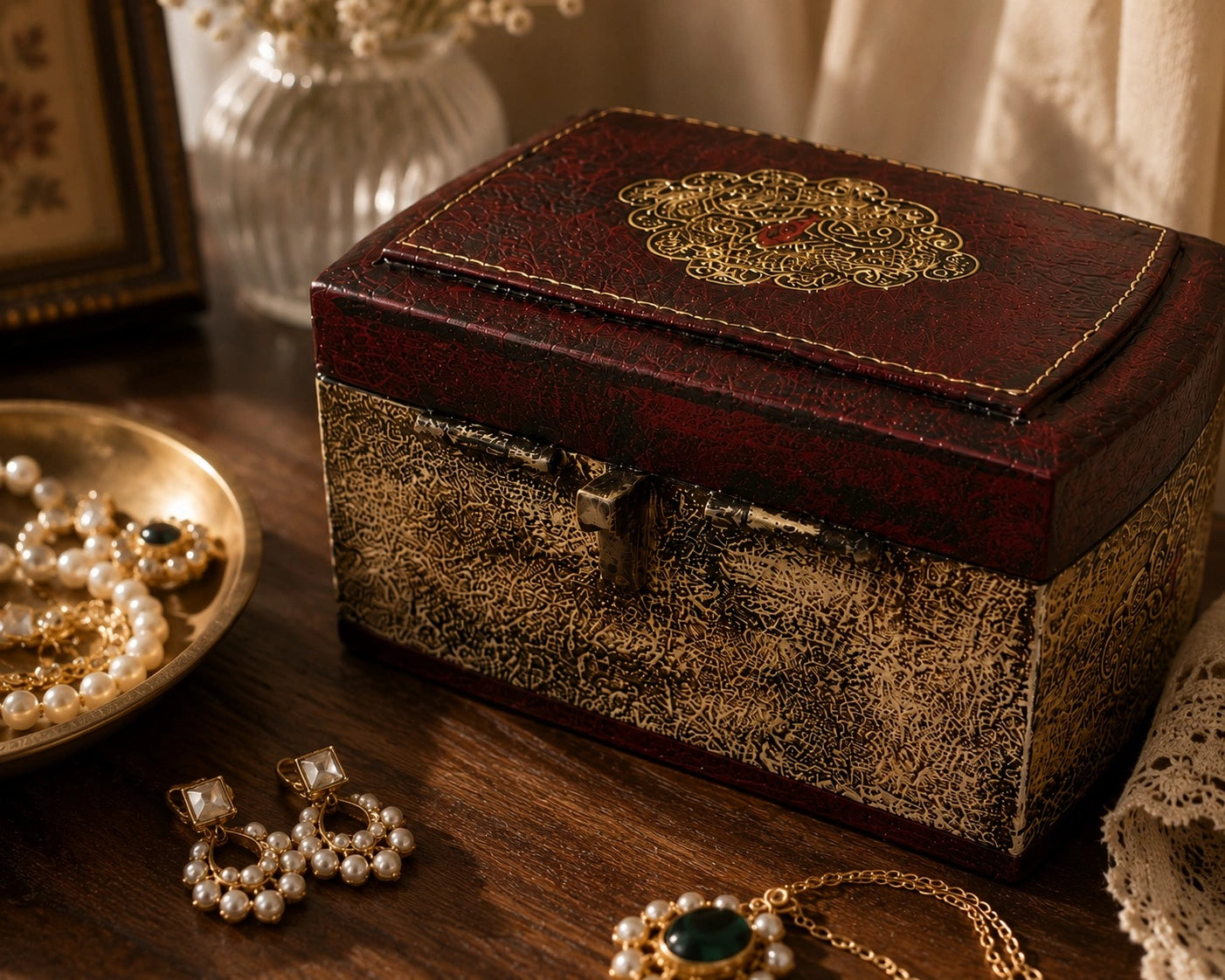 VINTAGE JEWELLERY BOX