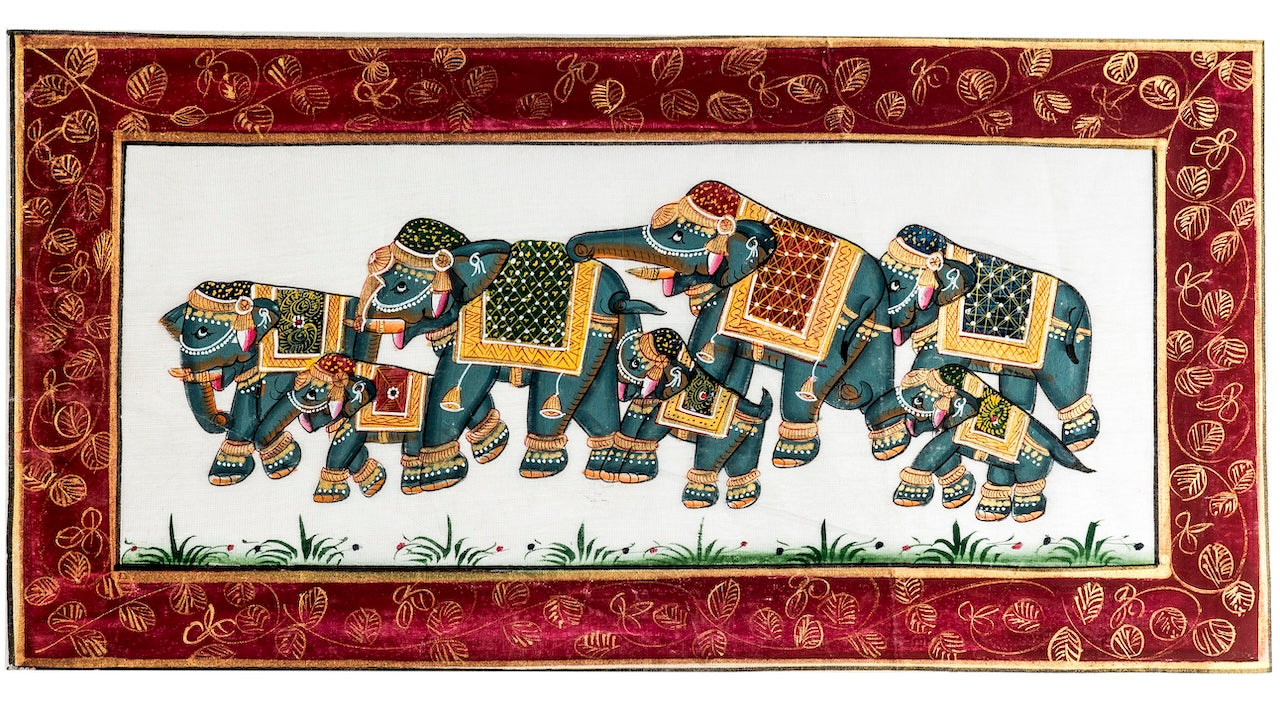 Royal Elephant Parade Hand-Painted Artwork