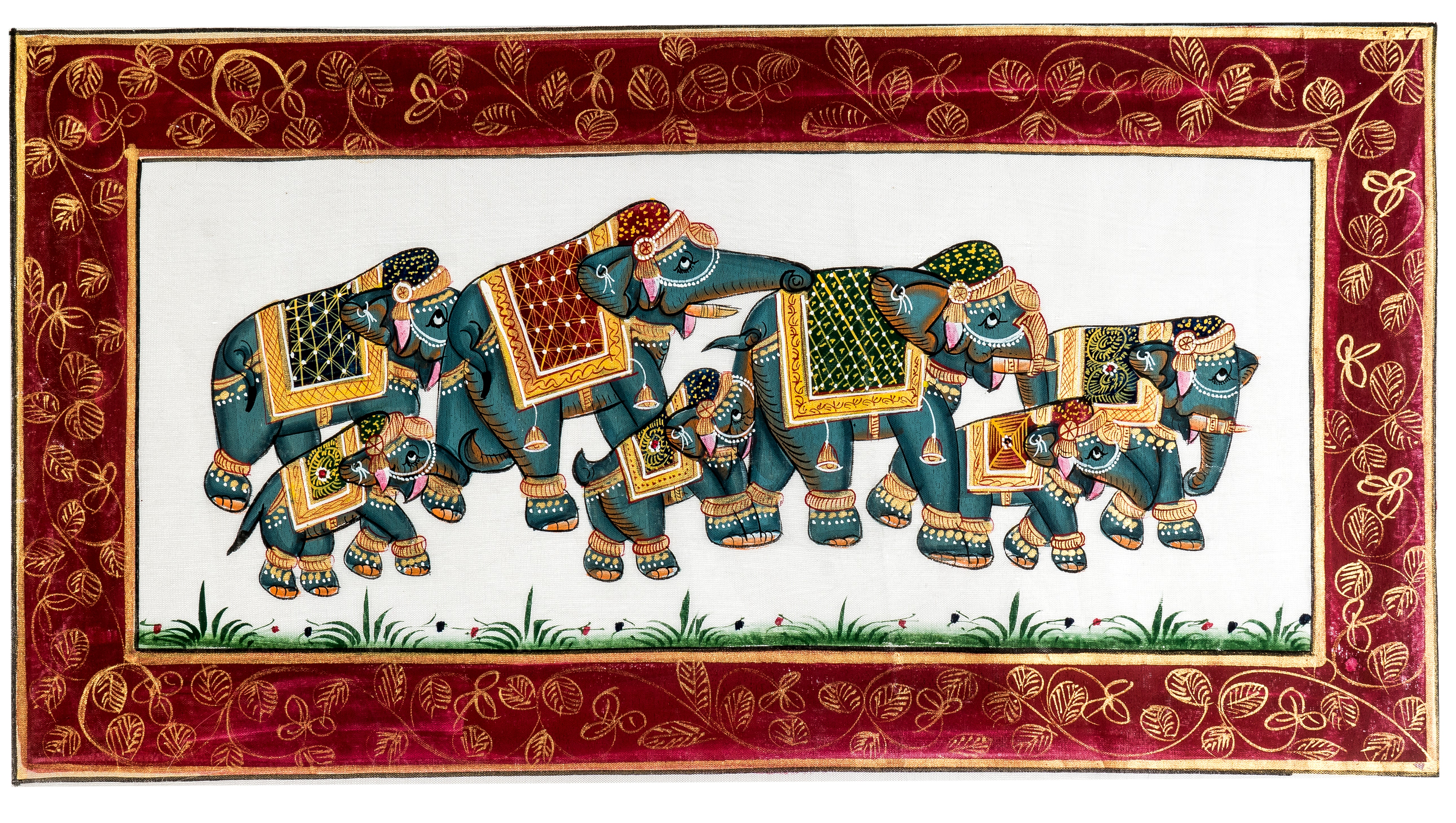Royal Elephant Parade Hand-Painted Artwork