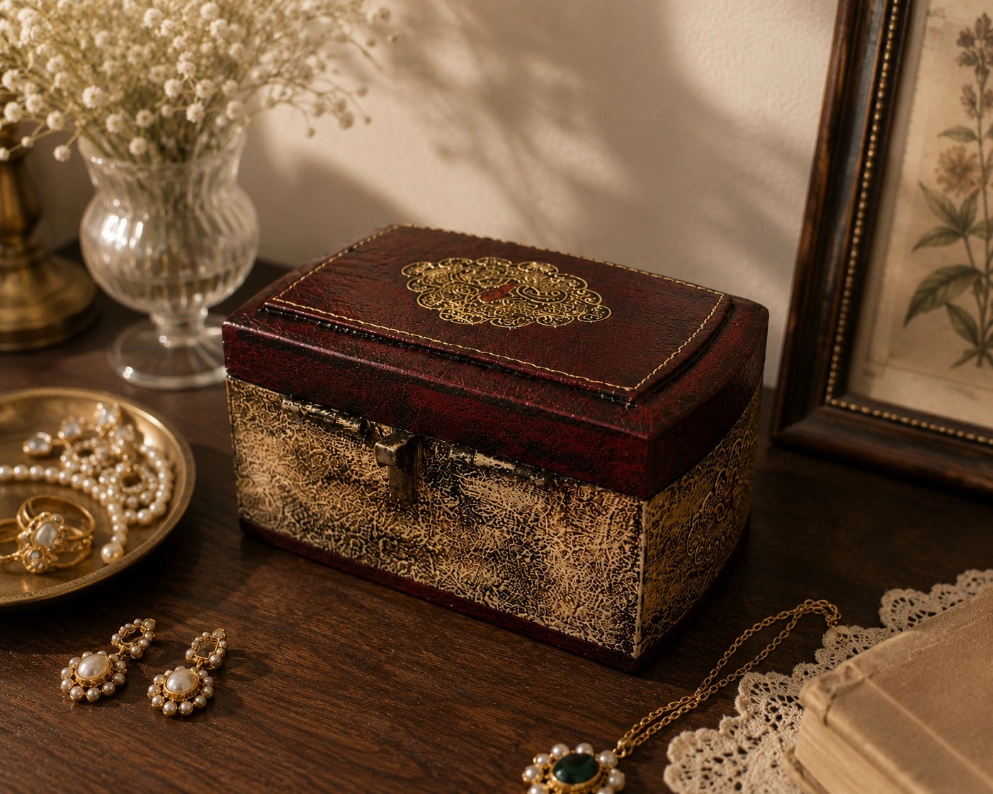 VINTAGE JEWELLERY BOX