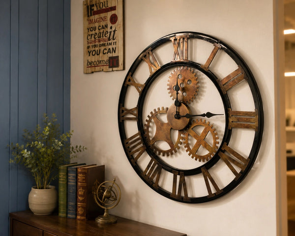 IRON ROMAN WALL CLOCK